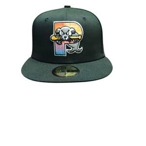 Portland Sea Dogs Hat Cap Fitted Men's 7 Black MILB‎ Baseball 59FIFTY New Era